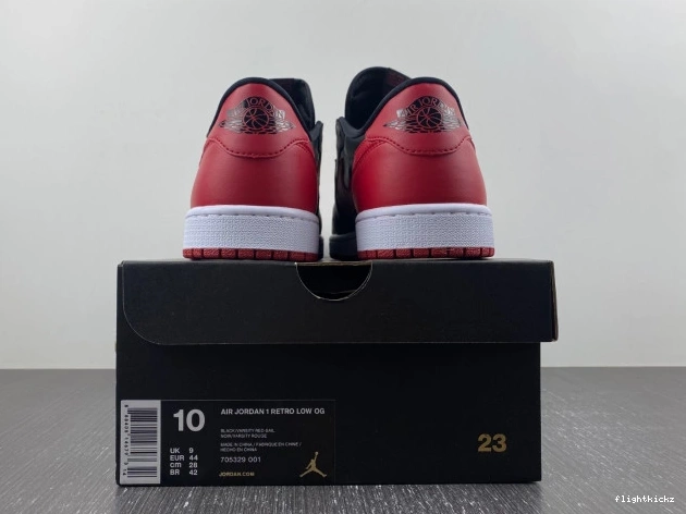 Retro Jordan Bred Air 705329-001 Low 1 0830